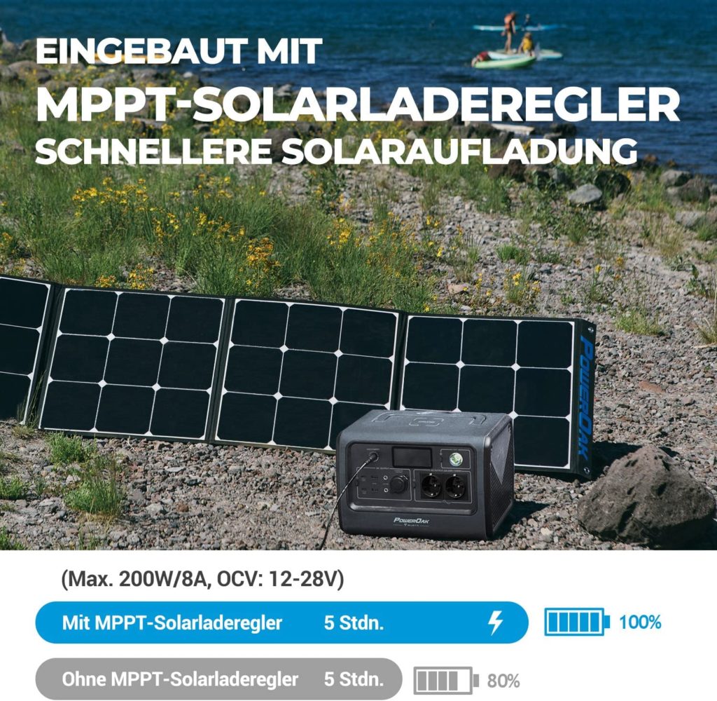 BLUETTI EB70 mit Solarpanels